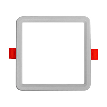 LP-17 Светодиодная панель встраиваемая с регулировкой под посадочное отверстие, 8Вт, 230В/50Гц, 750лм, 4500К, 115х115х24мм, квадратная, драйвер на кор