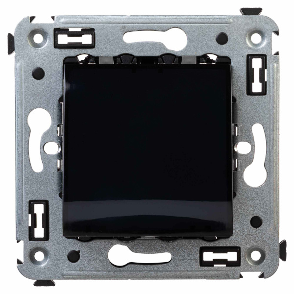 Вывод кабеля из стены "Avanti", "Черный квадрат" DKC