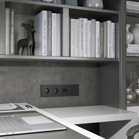 Hammer Рамка на 4 поста (черный) Werkel