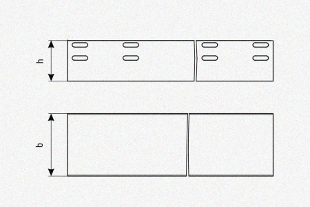 Лоток глухой ЛМГ 80х80х2000 УХЛ1, оцинкованный лист, S1,5