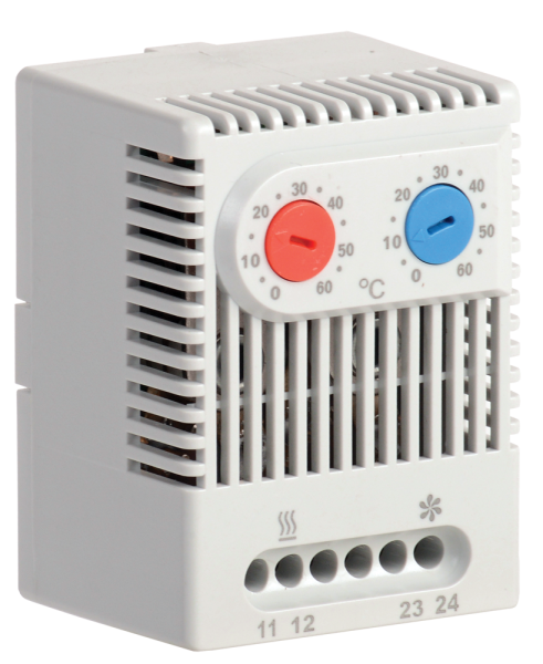 Термостат двухканальный УККт от 0 до +60°C NO+NC IEK