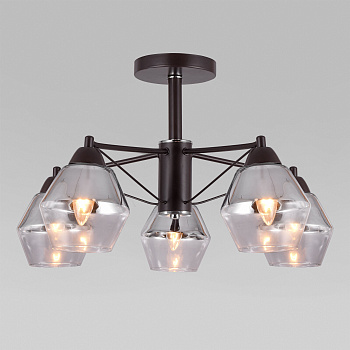 Потолочный светильник в стиле лофт 5*E27 40Вт кофе IP20 (70135/5) Eurosvet