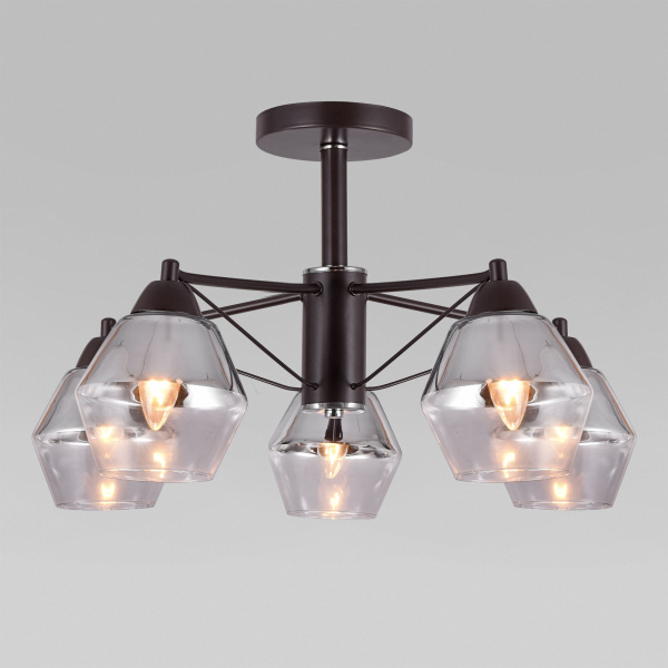 Потолочный светильник в стиле лофт 5*E27 40Вт кофе IP20 (70135/5) Eurosvet