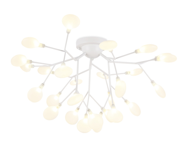 Потолочная люстра TR3011/27 WH/FR белый/матовый G4*27 max 20W D730*430 (лампы LED G4 1.5W 4200K в комплекте) Ambrella Light