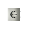 Розетка встраиваемая Voltum S70 с заземлением 16А, (сталь)