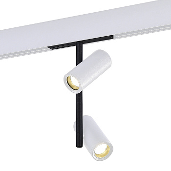 Магнитный трековый светильник Белый LED 1*16Вт 3000К 1 100Lm Ra>90 36° IP20 D45xH240 48В ST808.536.16 ST LUCE