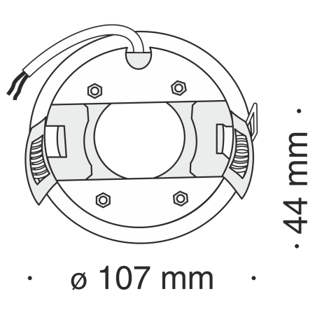 Встраиваемый светильник 1*GX53 15Вт Золото IP20 Metal Modern DL293-01-G Technical