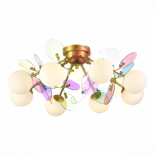 Люстра потолочная Золотистый/Разноцветный G9 8*5Вт SLE2502-202-08 EVOLUCE