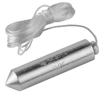 Отвес "Мастер" строительный со шнуром, в пластиковом контейнере, 200 г ЗУБР