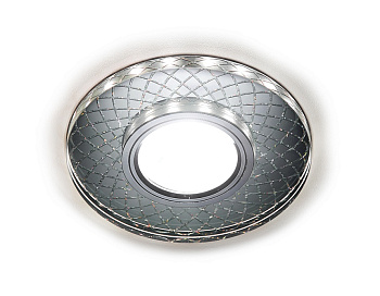 Встраиваемый точечный светильник со светодиодной лентой S173 CL/CH хром/прозрачный MR16+3W(LED WHITE) Ambrella Light