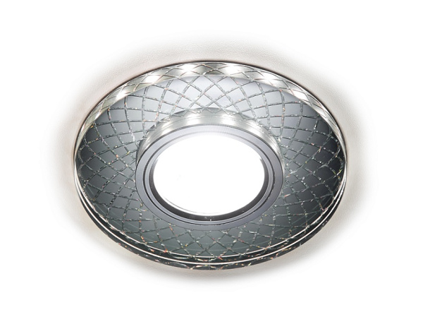 Встраиваемый точечный светильник со светодиодной лентой S173 CL/CH хром/прозрачный MR16+3W(LED WHITE) Ambrella Light