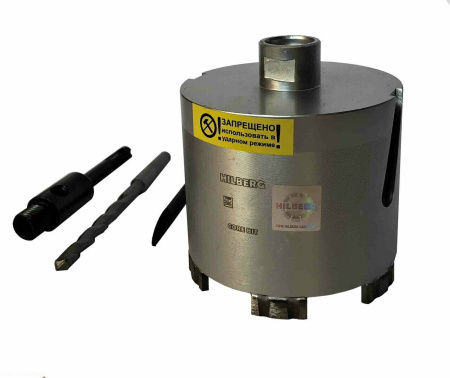 Коронка алмазная по бетону 102 мм Laser HM210 Hilberg