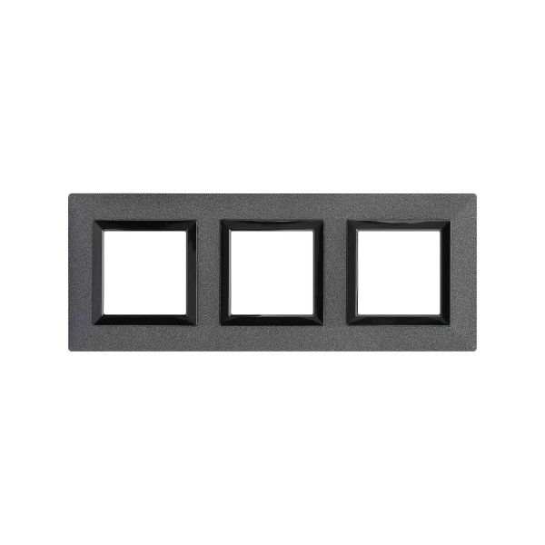 Рамка из металла, "Avanti", графитовая, 3 поста (6 мод.) DKC