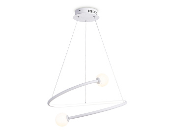 Подвесной светодиодный светильник с пультом управления FL66291 WH белый 39W 3000K-6400K D500*1000 (ПДУ ИК) Ambrella Light