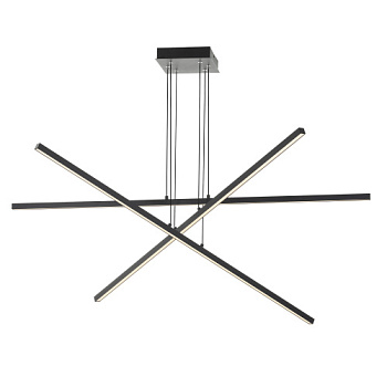 Люстра светодиодная подвесная с пультом 90Вт 7000Лм 3000-5500К чёрны/матовый Citilux