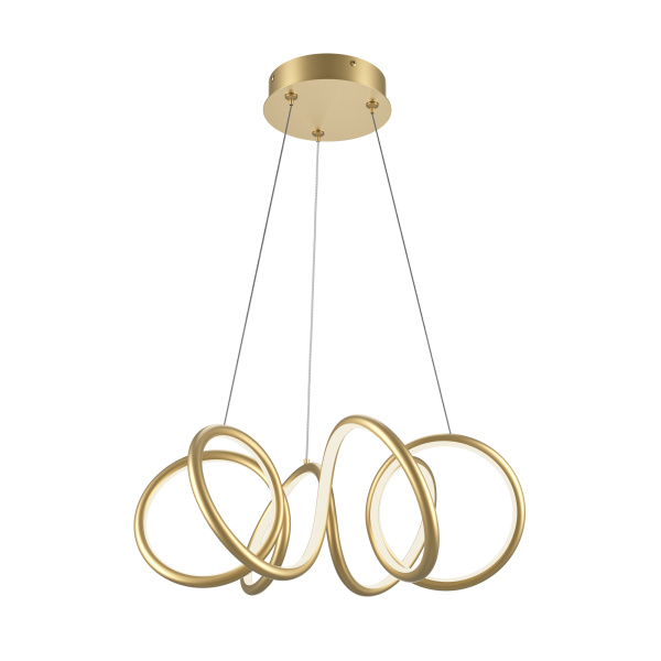 Подвесной светильник LED 52Вт Латунь IP20 Curve MOD241PL-L60BSK Maytoni