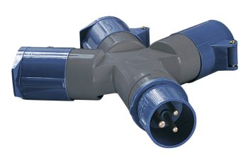 Адаптер трехлучевой ССИ-1013 2P+PE 16А 200-250В IP44 IEK