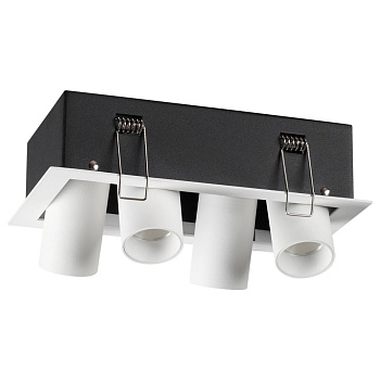 Встр.св-к IP20 LED 4000К 4*7W 220V IMAN белый/черный NOVOTECH