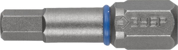 Биты "ЭКСПЕРТ" торсионные кованые, обточенные, хромомолибденовая сталь, тип хвостовика C 1/4", HEX3, 25мм, 2шт ЗУБР