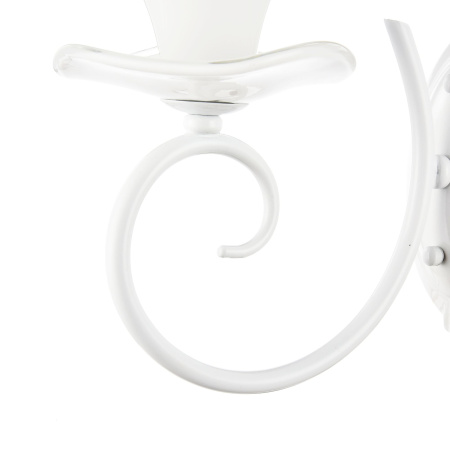 Бра 1*E14 40Вт Жемчужный белый IP20 Fabre FR2001-WL-01-W Freya