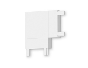 Коннектор угловой для накладного шинопровода Magnetic Ultra Slim GV1113 WH белый 36*36*6 Ambrella Light