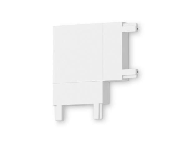 Коннектор угловой для накладного шинопровода Magnetic Ultra Slim GV1113 WH белый 36*36*6 Ambrella Light