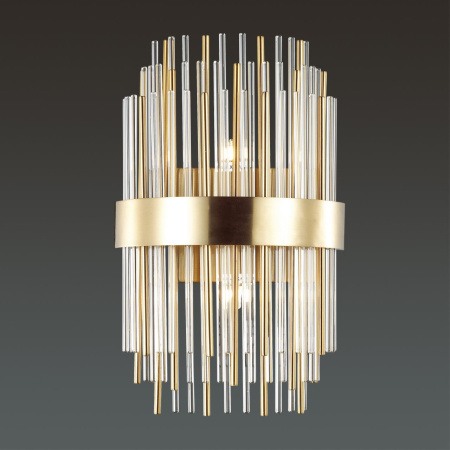 Бра G9 2*40W 220V IDA золотой/металл/стекло ODEON LIGHT