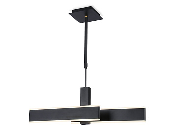 Подвесной светодиодный светильник FA6667 BK черный 42W 3000K-6400K 640*30*900 (Без ПДУ) Ambrella Light