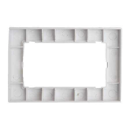 Рамка 2-местная (без перемычки), стекло, STEKKER, GFR00-7012-01, серия Катрин, белый B