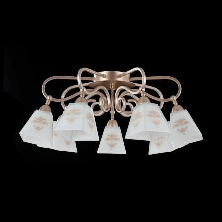 Потолочный светильник 7*E14 60Вт Золото IP20 Silvana FR2062-PL-07-G Freya