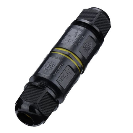 Соединитель-коннектор 3-контактный LD545 с рычажной клеммой, с пружинным контактом, водонепроницаемый, черный STEKKER Соединитель-коннектор 3-контактный LD545 с рычажной клеммой, с пружинным контактом, водонепроницаемый, черный STEKKER