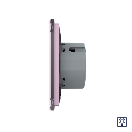 Сенсорный диммер 1 клавиша 1 пост Розовый Livolo