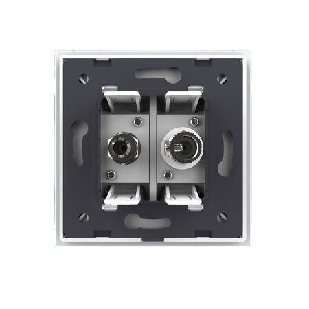 Розетка ТВ/Спутниковая SAT Белая Livolo