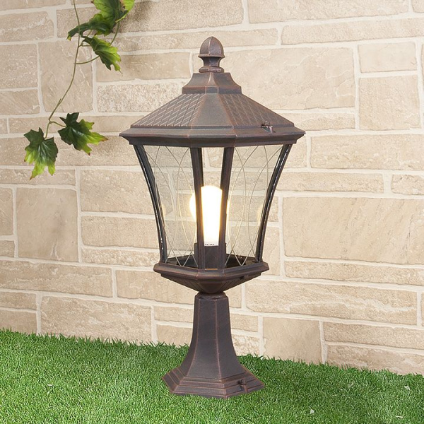 Ландшафтный светильник 1*E27 капучино IP44 Virgo S (a031922) Elektrostandard