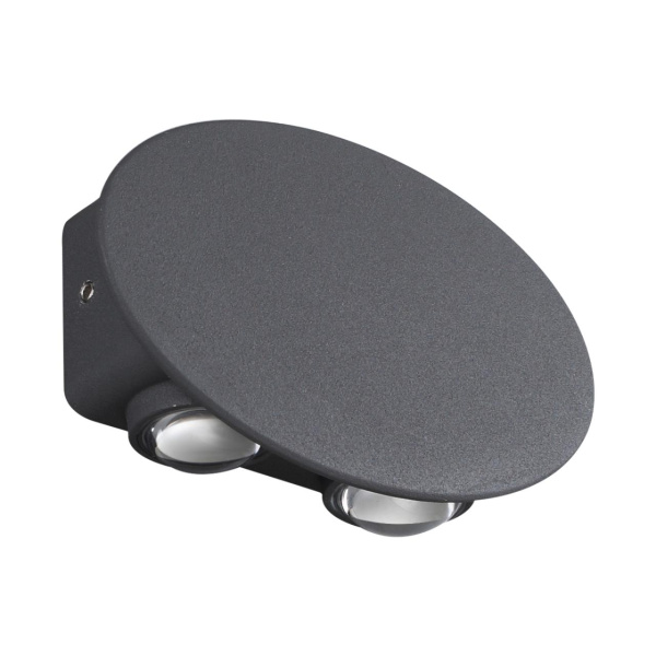 Ландшафтный настенный св-к IP54 LED 4000K 4W 85-265V CALLE темно-серый NOVOTECH