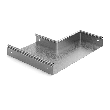 Переход прямой левый 200х100х50, толщ. 0,7 мм, Сендзимир цинк Ostec