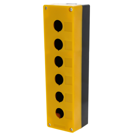 Корпус КП106 пластиковый 6 кнопок желтый EKF PROxima