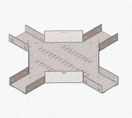 Лоток крестообразный перфорированный КМ 50х50 У3, окрашенный, S1,0