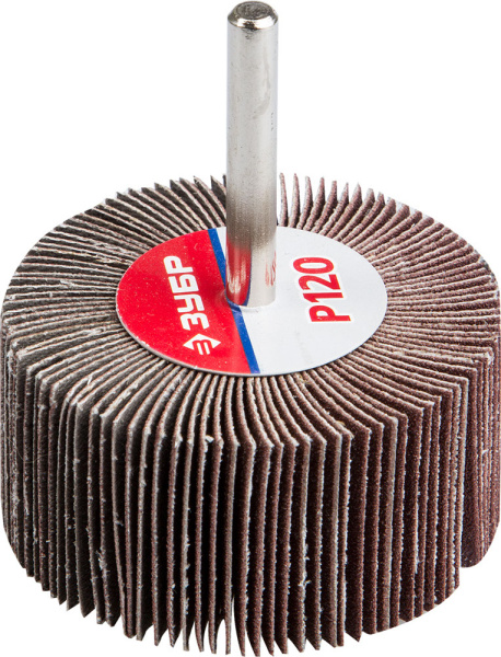 D 60x30 мм, P120, круг шлифовальный лепестковый ЗУБР