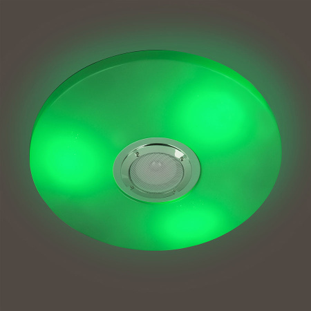 Светильник св/д 72W(4500lm) 2000/4000/6000K RGB+муз 440x400x60 пульт ДУ Simplico Sound General