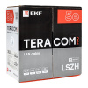 Кабель витая пара TERACOM PRO Cat,5E U/UTP 4 пары solid 24AWG оболочка LSZH нг(А)-HF цвет серый (упак, 305м) EKF