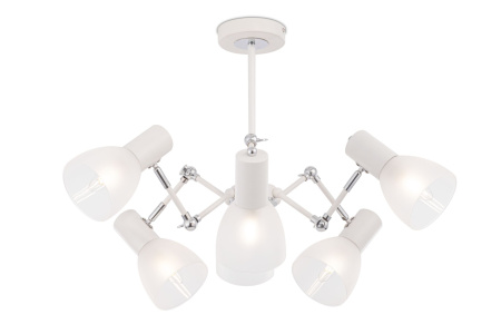 Люстра 6*E14 40Вт Белый и Хром IP20 Avery FR5080PL-06W Freya