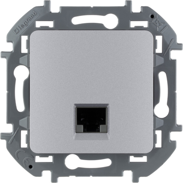 INSPIRIA Механизм розетки СУ информац. RJ45 Кат.5е UTР . алюминий IP20 Legrand