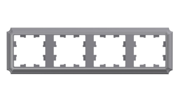 ATLASDESIGN ANTIQUE 4-постовая РАМКА, универсальная, СТАЛЬ Schneider Electric