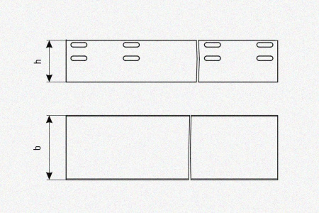 Лоток глухой ЛМГ 50х50х3000 УХЛ1, оцинкованный лист S1,5