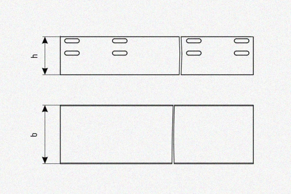 Лоток глухой ЛМГ 50х50х3000 УХЛ1, оцинкованный лист S1,5
