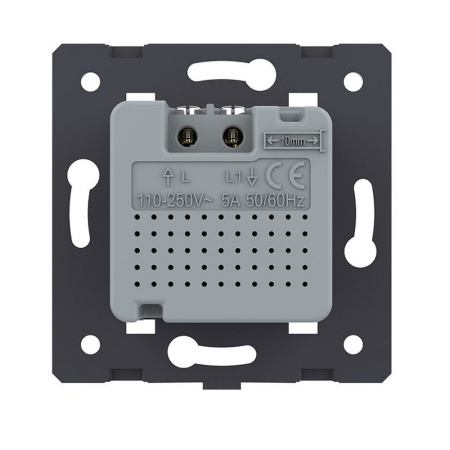 Датчик движения с сенсорным выключателем, цвет черный (механизм) Livolo