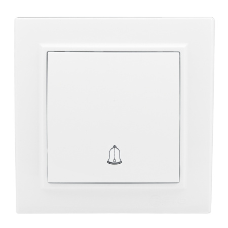 Минск Кнопка звонка СП, , 10А, белый EKF