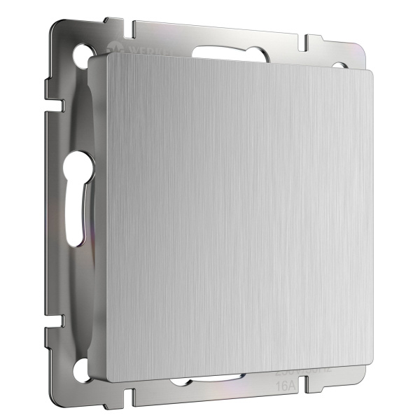 Заглушка (серебряный рифленый) СУ IP20 Werkel