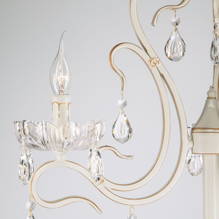 Торшер классический 3*E14 40Вт белый с золотом IP20 Etna (12205/3F белый) Eurosvet